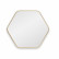 Зеркало Hexagon S Gold в тонкой раме Smal