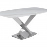 Стол обеденный Интерно Силвер DT-2883, 180х90х75 см, белый мрамор/серебро