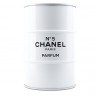 Кофейный столик-бочка Chanel белого цвета
