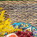 Столик журнальный из искусственного ротанга (гиацинт) "Кон Панна", цвет соломенный
