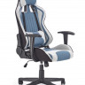 Кресло компьютерное Halmar CAYMAN (светло-серый/бирюзовый)