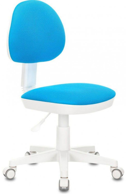 Кресло детское Бюрократ KD-3, обивка: ткань, цвет: голубой (KD-3/WH/TW-55)