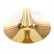 Стол Tulip D90, столешница керамика белый мрамор /опора золото