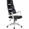 Кресло Riva Chair SAKURA черное для руководителя, серый пластик, ткань