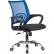 Компьютерное кресло Riva Chair 8085 JE синее, хром, спинка сетка