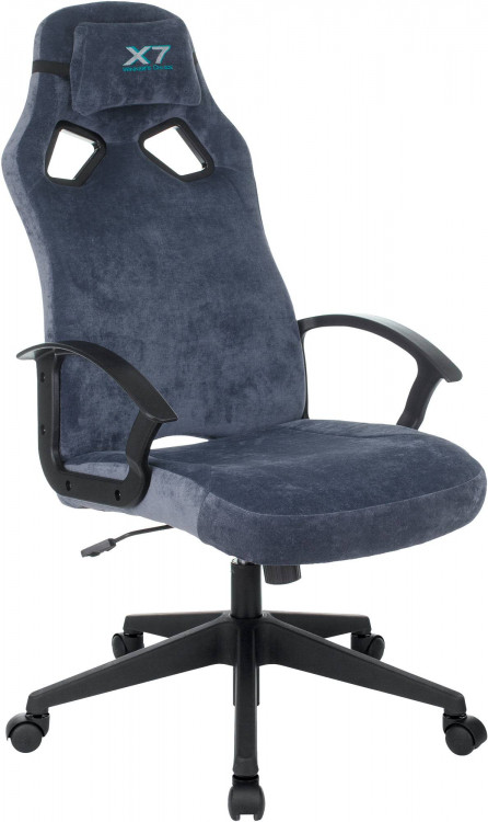 Кресло игровое A4Tech X7 GG-1400, обивка: ткань, цвет: синий