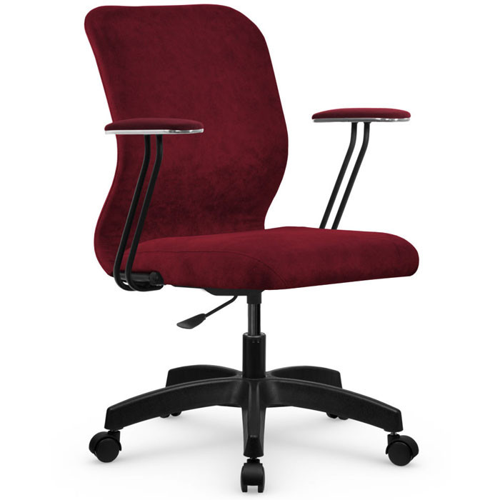 Компьютерное кресло Метта SU-Mr-4/подл.079/осн.005 красный, велюр