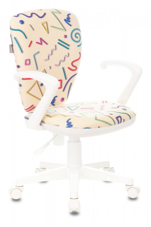 Кресло детское Бюрократ KD-W10AXSN, обивка: ткань, цвет: песочный (KD-W10AXSN/STICK-BG)