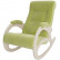 Кресло-качалка Орион 4 (Дуб шампань / Без лозы / ткань Verona Apple Green)