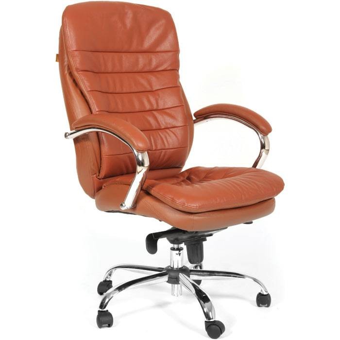 Офисное кресло Chairman   795   Россия  кожа коричневая