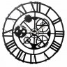 Настенные часы  07-020 Большой Скелетон Римский Черный