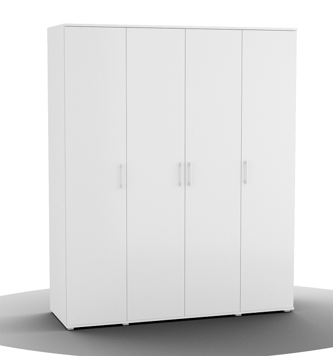 Шкаф для одежды DOMENICA ШО-04, фасад белый глянец