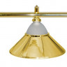 Лампа на три плафона &quot;Jazz&quot; (золотистая штанга, золотистый плафон D38см)