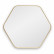 Зеркало Hexagon M Gold в тонкой раме Smal