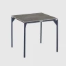Приставной столик Boston отделка серый матовый аллюминий, керамогранит черный мрамор SL.ST.BOS.6  SL.ST.BOS.6