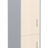 Шкаф колонка с глухой средней и малой дверьми СУ-1.3(L) Клен/Металлик 406*365*1975 IMAGO