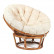 Кресло-качалка "PAPASAN" w 23/01 B / с подушкой / Pecan (орех), ткань Старт