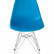 Стул обеденный DOBRIN DSR, ножки хром, цвет голубой (BE-02)