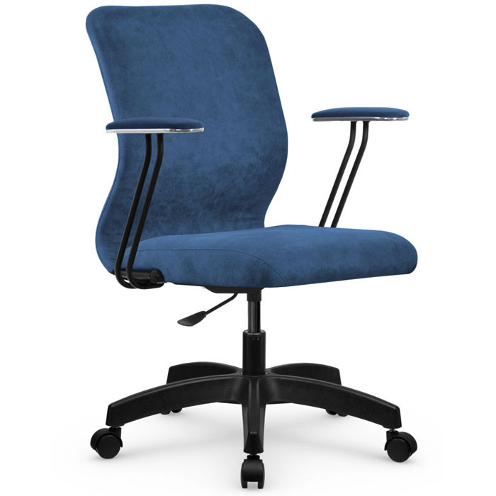 Компьютерное кресло Метта SU-Mr-4/подл.079/осн.005 светло-синий, велюр