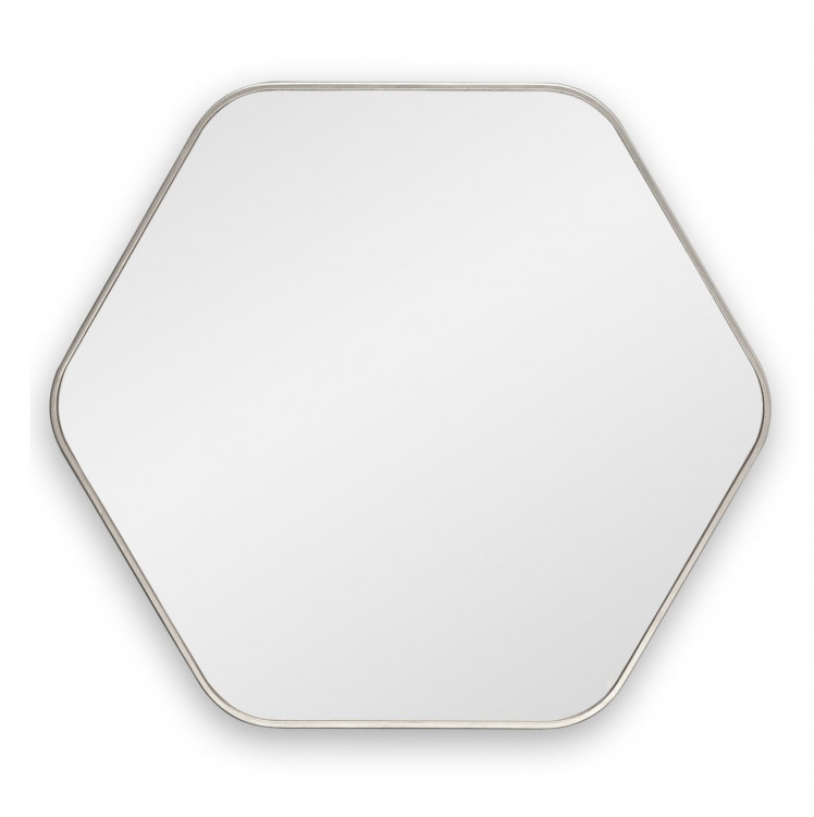 Зеркало Hexagon M Silver в тонкой раме Smal