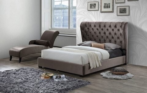 Кровать INFI2971 (160х200) коричневый с ящиком для белья