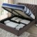 Кровать INFI2971 (160х200) коричневый с ящиком для белья