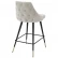 Барный стул Cedro отделка черного цвета, латунь, ткань Clarck sand EH.BST.CS.548