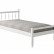 Кровать-10 (ФМ) одинарная с фигурными спинками из массива 900*2000 Белый